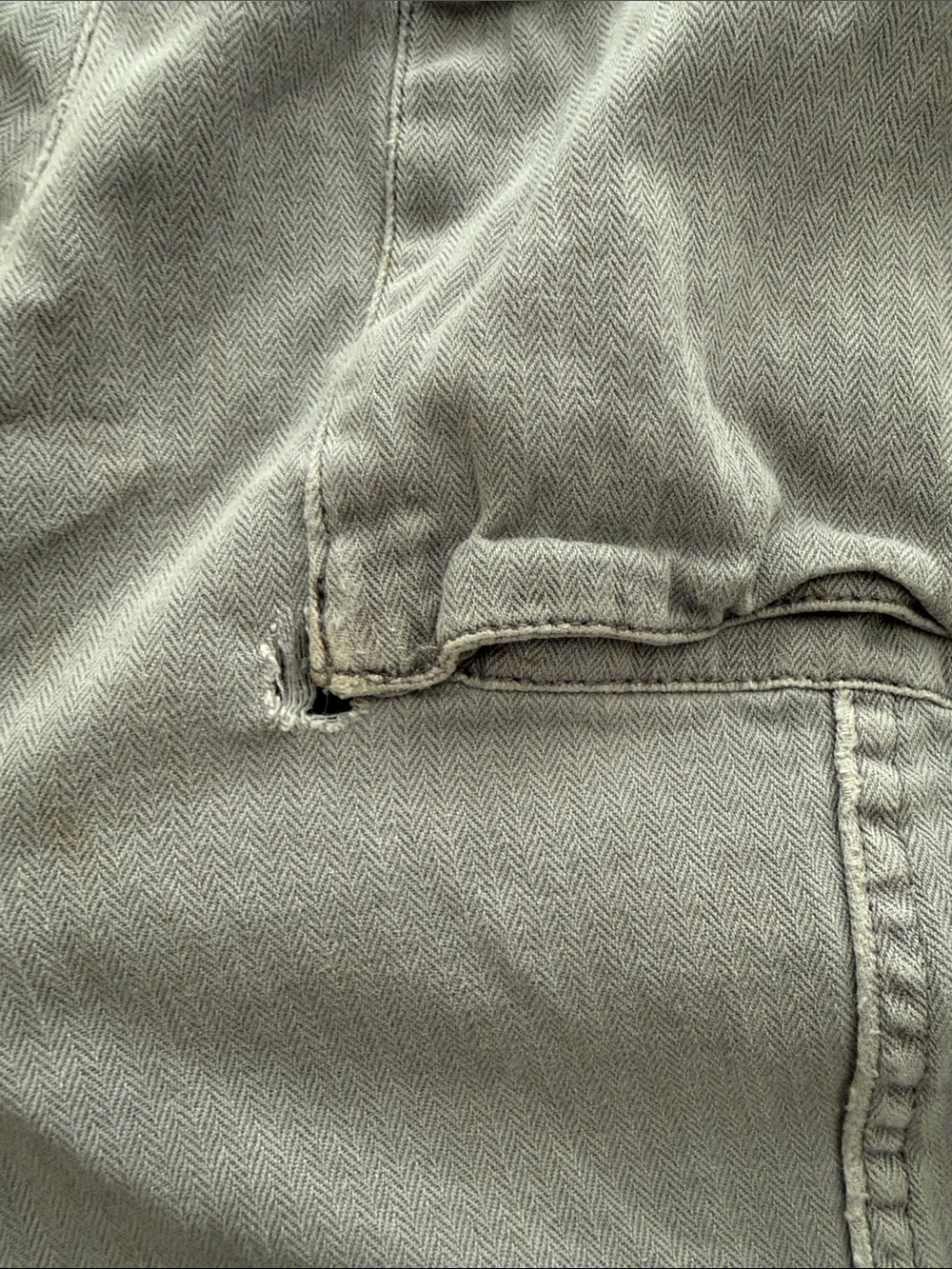 Free People Light Gray Relaxed Cargo Jeans with Drawstring - Picture 11 of 11